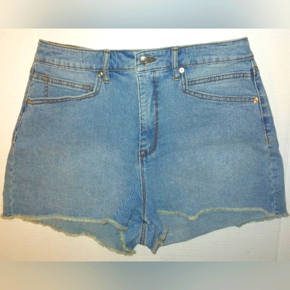 NWOT☆Juniors/Women's "SCOOP" High Waist Super Stretch Raw Hem Denim Mom Jeans☆ - Picture 8 of 11